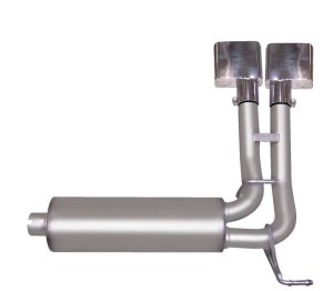 Dodge Ram 1500 Performance Exhaust - Gibson - Cat-Back Super Truck - Stainless - `04-`05