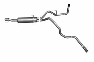 Dodge Ram 1500 Performance Exhaust - Gibson - Cat-Back Dual Extreme - Stainless - `04-`05