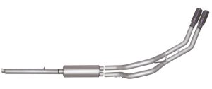 Dodge Dakota Performance Exhaust - Rear - Gibson - Cat Back Dual Sport - Polished Stainless - `05-`07