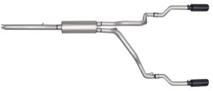 Dodge Dakota Performance Exhaust - Rear - Gibson - Cat-Back Dual Split - Black - `05-`08