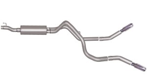 Dodge Ram 1500 Performance Exhaust - Rear - Gibson - Cat-Back Dual Extreme - Stainless - `06-`08