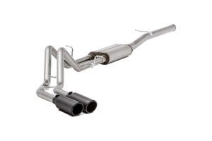 Ram 1500 Performance Exhaust - Gibson - Cat-Back Dual Sport, Black Elite - Black - `11-`18