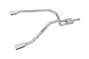 Ram 1500 Big Horn Performance Exhaust - Rear - Gibson - Cat-Back Dual Split - Polished Stainless Steel - `14-`16