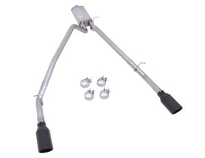 Ram 1500 Performance Exhaust - Rear - Gibson - Cat-Back Dual Split - Black - 2025+