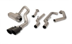 Toyota Tundra Performance Exhaust - Gibson - Cat Back Dual Sport - Black - `22-`24