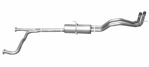 Nissan Titan Performance Exhaust - Rear - Gibson - Cat Back Dual Sport Stainless - `04-`10