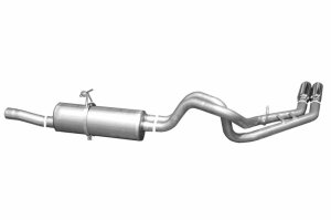 Ford F-250 Super Duty Performance Exhaust - Rear - Gibson - Cat-Back Dual Sport - `99-`04