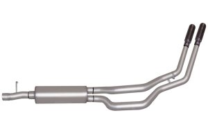 Ford F-250 Super Duty Performance Exhaust - Rear - Gibson - Cat-Back Dual Sport - Polished Stainless - `05-`06