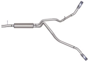 Ford F-250 Super Duty Performance Exhaust - Dual Rear - Gibson - Cat-Back, Dual Extreme - Stainless - `11-`16