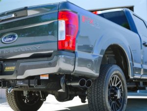 Ford F250 Performance Exhaust - Gibson - Black Elite Cat Back Dual Sport - Black - `20-`21