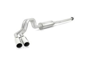 Ford F-150 Performance Exhaust - Rear - Gibson - Cat Back, Dual Sport - Polished Stainless - `15-`19