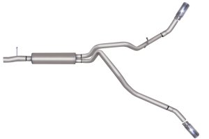 Ford F-250 Super Duty Performance Exhaust - Dual Rear Exit - Gibson - Cat-Back Dual Extreme - Stainless - `05-`06