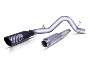 Toyota Tundra Performance Exhaust - Rear - Gibson - Cat Back, Patriot Series, Single Exit - Black - `07-`18