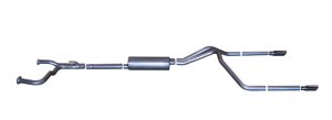 Nissan Titan Performance Exhaust - Dual Split - Gibson - Cat Back - `04-`10