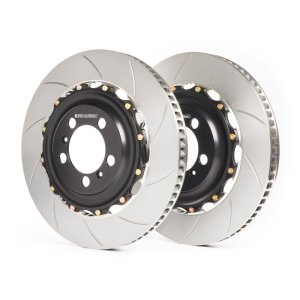 BMW M3 Brake Rotors (2) - Rear - GiroDisc - Slotted - `20-`27