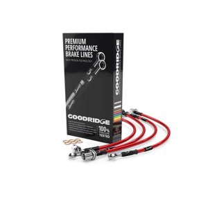 Ford Mustang Brake Line Kits - Goodridge - G-Stop - Red - `15-`17 Ford Mustang Brake Line Kits - Goodridge - G-Stop - Red - `15-`17