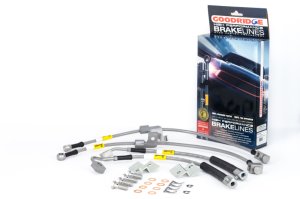 Ford Mustang Brake Line Kit - Front + Rear - Goodridge - Stainless Steel - `15-`17