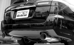 Subaru Legacy Performance Exhaust - Rear - HKS - Silent Hi-Power Dual - `05-`07 Subaru Legacy Performance Exhaust - Rear - HKS - Silent Hi-Power Dual - `05-`07