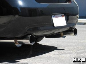 Infiniti G37 Performance Exhaust - Rear - HKS - Hi-Power - `09-`13
