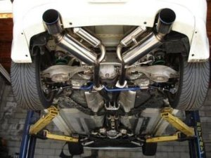 Infiniti G35 Performance Exhaust - HKS - Full Dual Hi-Power Ti Tip Catback - `03-`07