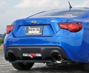Scion FRS Performance Exhaust - HKS - Silent Hi-Power Single Racing V1 (SUS304 NO COATING) - `12-`21