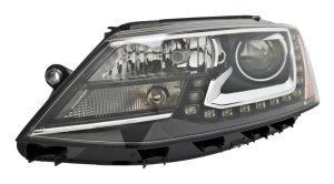 Volkswagen Jetta Headlight Assembly - Right - Hella - RH SAE BIXEN - `13-`14 Volkswagen Jetta Headlight Assembly - Right - Hella - RH SAE BIXEN - `13-`14