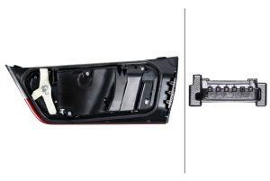 BMW 330i Tail Lights - Left - Hella - LED with rear fog light - `19-`21 BMW 330i Tail Lights - Left - Hella - LED with rear fog light - `19-`21