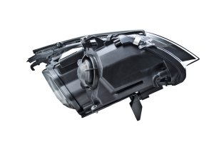 BMW 528xi Headlight Assemblies - Left - Hella - LED - 2008