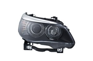 BMW 5-Series Headlight Assembly - Right - Hella - LED - `06-`10