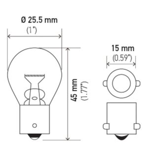 Audi TT Quattro Miniature Bulb - Rear - Hella - 7506 Standard Series - Standard 2700K - `08-`10