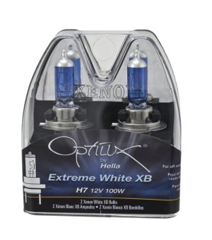 BMW 335i Headlight Bulb Set - Hella - H7 100W XB - Extreme Blue - `07-`08