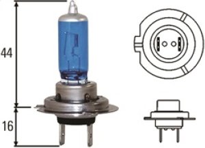 BMW 335i Headlight Bulb Set - Hella - H7 100W XB - Extreme Blue - `07-`08