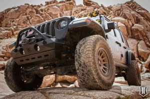 Jeep Wrangler JL Front Bumper Skid Plate - ICON - Pro Series - Semi-Gloss Black - `18-`27