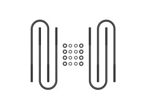 Ford F-350 U-Bolt Kit - Front - ICON - Semi Round - `00-`04