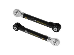 Toyota Tacoma Coilover Suspension Kit - Rear Upper - ICON - Tubular Rear Upper Link Kit - Black - `24-`25
