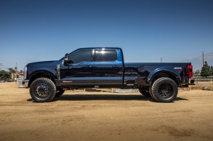 Ford F-350 Super Duty Radius Arm System - ICON - 4WD Adjustable Caster Cams - Semi-gloss black - `23-`24