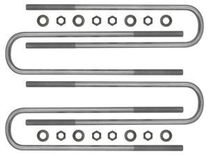 Ford F-250 U-Bolt Kit - Rear - ICON - 17in U-Bolt - Black - `11-`25