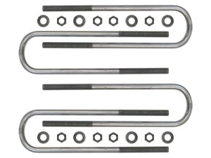 Ford F-350 U-Bolt Kit - Rear - ICON - 15in, E-Coat - Black - `11-`25