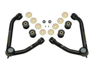Chevrolet Silverado 1500 Upper Control Arms - ICON - Delta Joint Kit (Large Taper) - Black Semi-Gloss - `14-`18