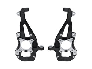 Ford F-150 Steering Knuckles - Front - ICON - High-strength CNC machined ductile iron with black powder coat - Black - `21-`24