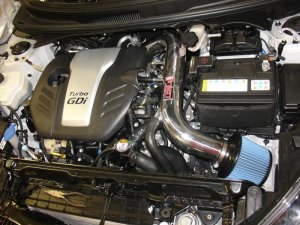 Hyundai Veloster Performance Air Intake - Injen - IS Series Short Ram, MR Technology, SuperNano-Web Dry Filter - Polished - `13-`17