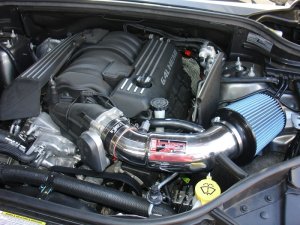 Dodge Durango Performance Air Intake - Injen - Power-Flow (PF) Short Ram, MR Technology, SuperNano-Web Dry Filter - Polished - `18-`23