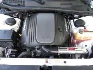 Dodge Magnum Performance Air Intake - Injen - Power-Flow with MR Technology - Wrinkle Black - `05-`09