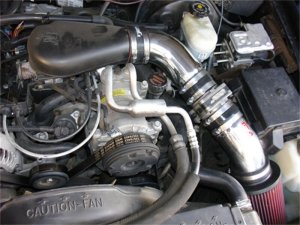 GMC Sonoma Performance Air Intake - Injen - Power-Flow, SuperNano-Web Dry Filter - Polished - `94-`04