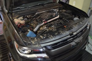 GMC Canyon Performance Air Intake - Injen - Power-Flow Cold Air Intake System, Short Ram - Polished - `17-`22