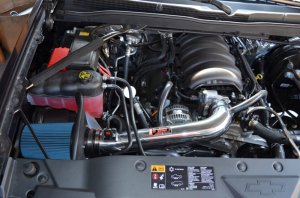 GMC Sierra Performance Air Intake - Injen - Power-Flow Short Ram Intake with MR Technology - Wrinkle Black - 2014