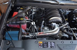 GMC Sierra Performance Air Intake - Injen - Power-Flow Short Ram Intake with MR Technology - Wrinkle Black - 2014