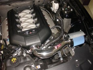 Ford Mustang Performance Air Intake - Injen - Power-Flow (PF) w/ MR Tech & Heat Shield - Polished - `11-`14