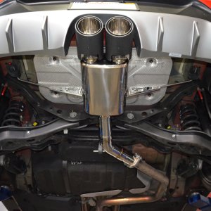 Hyundai Veloster Performance Exhaust - Rear - Injen - Axle Back, SES1342AB - Dual Carbon Fiber Tips - `19-`21