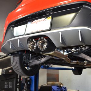 Hyundai Veloster Performance Exhaust - Rear - Injen - Axle Back, SES1342AB - Dual Carbon Fiber Tips - `19-`21
